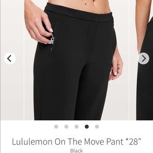 Lululemon On The Move Pant *28"